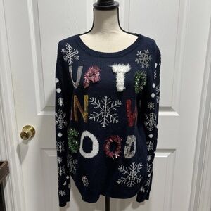 Ugly Christmas Sweater Up To No Good Women’s Medium VGUC